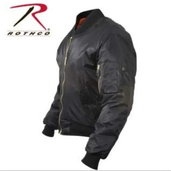 MA-1 Reversible Water repellent Bomber Jacket Embroidered OLIVIA - Picture 3 of 16